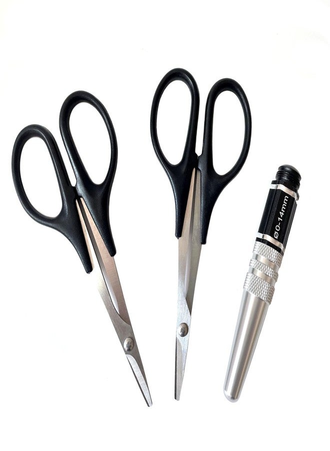 Hobbymall 0-14mm RC Body Reamer Hole Pucher Curved&Straight Scissors RC Tools for RC Car Truck Bodyshell Hobby Repair - Image 2